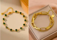 دستبند طلا کلاسیک شیک