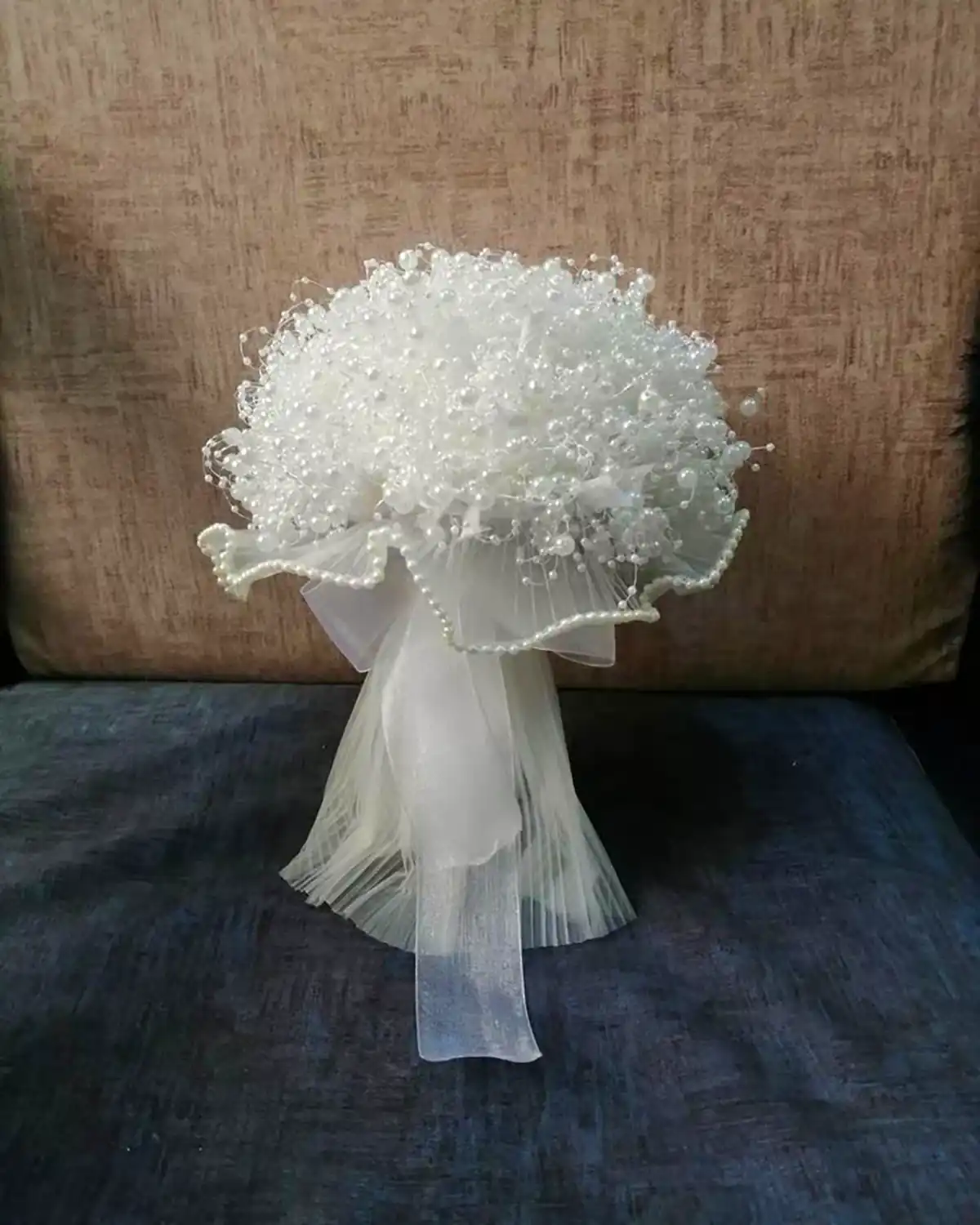 دسته گل سفید عروسی