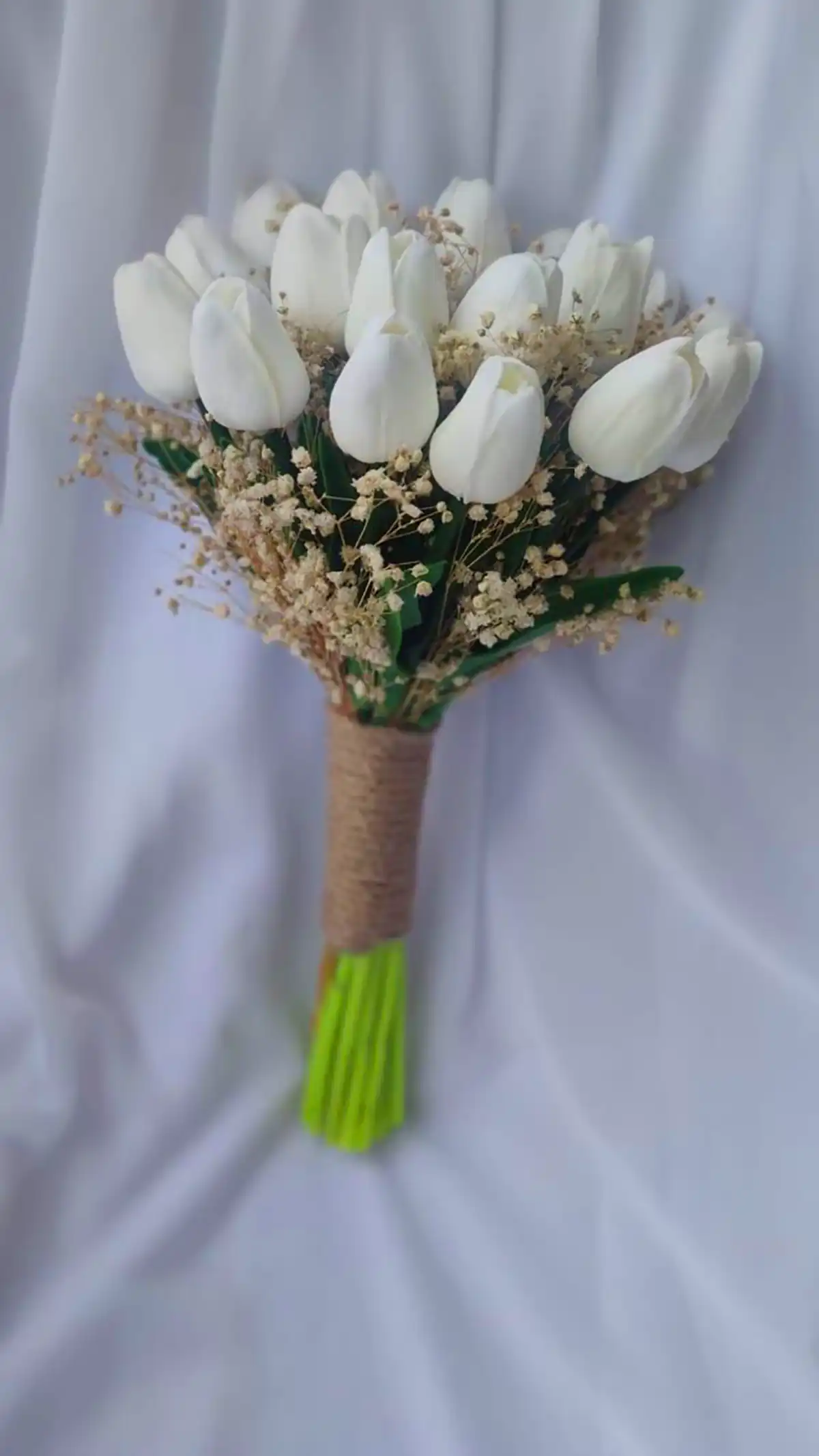 دسته گل سفید عروسی