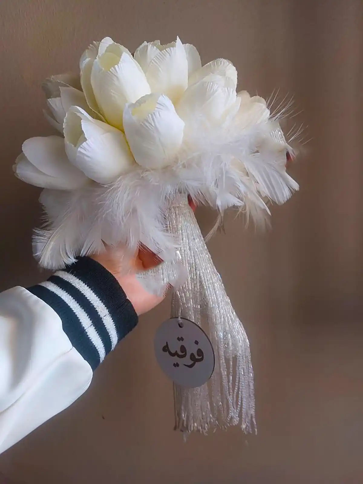 دسته گل سفید شیک