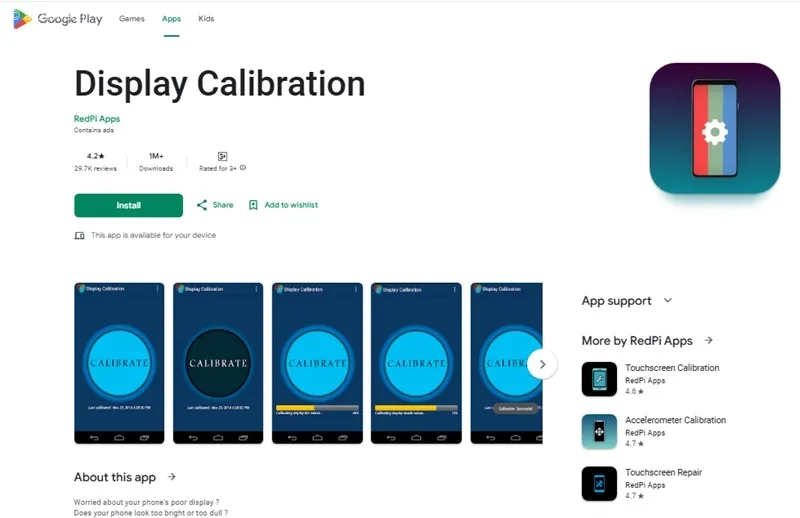 برنامه کالیبره تاچ سامسونگ