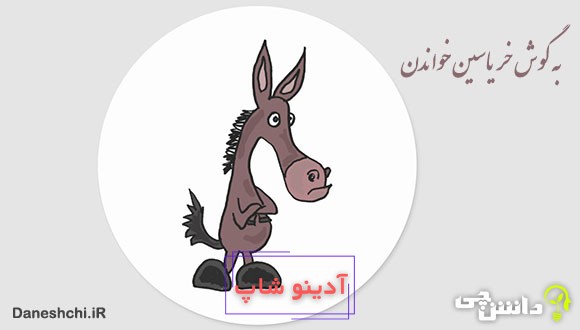 به گوش خر یاسین خواندن