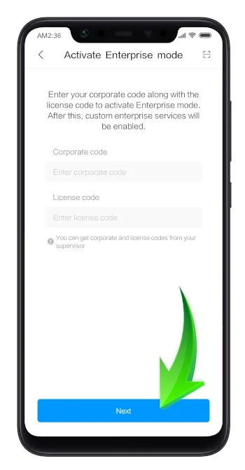 روش روشن کردن حالت شرکتی شیائومی