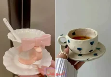 فنجون نعلبکی شیک و زیبا