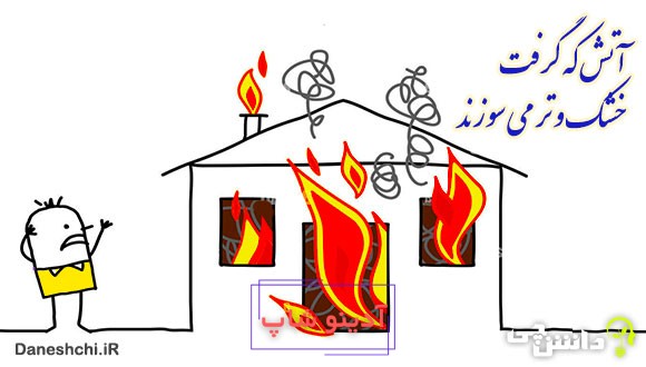 معنی آتش که گرفت خشک و تر می سوزند