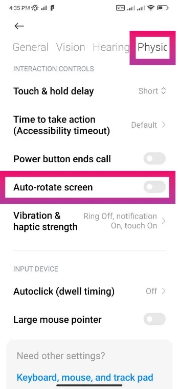 مشکل نچرخیدن صفحه گوشی شیائومی چیست