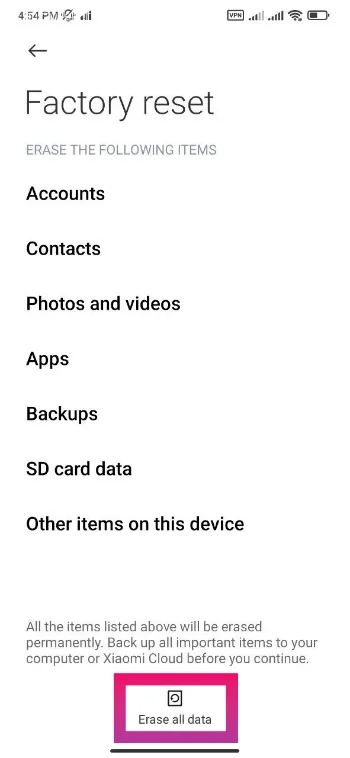 حل مشکل نچرخیدن صفحه گوشی شیائومی