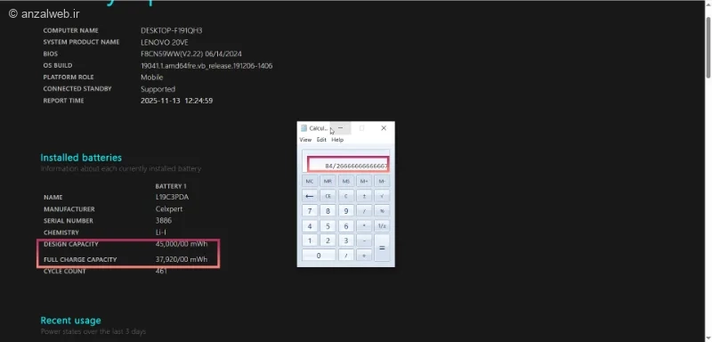 روش حل مشکل باتری لپ تاپ اچ پی
