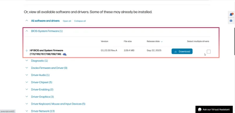 دانلود درایور حل مشکل باتری لپ تاپ اچ پی