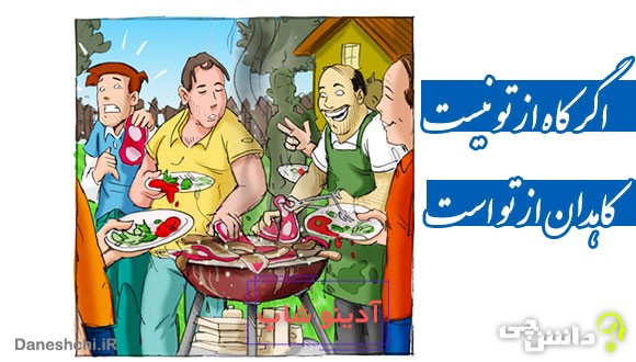 اگر کاه از تو نیست کاهدان از تو است