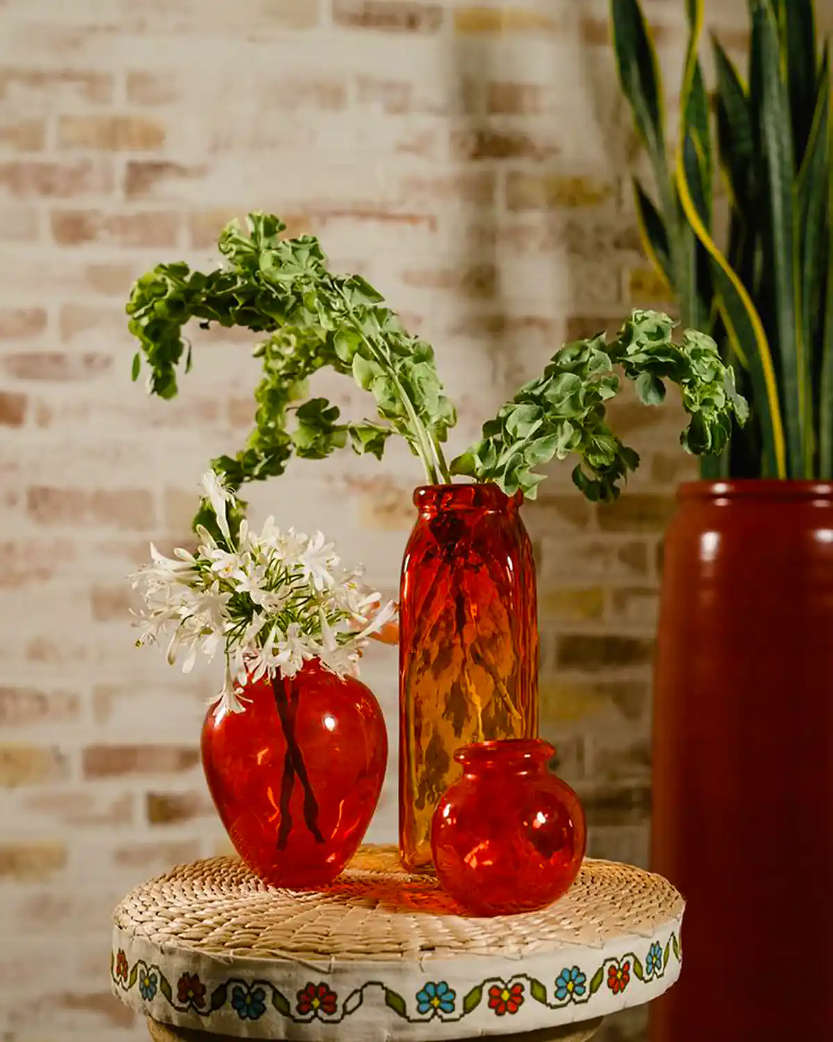 گلدان شیشه ای فانتزی