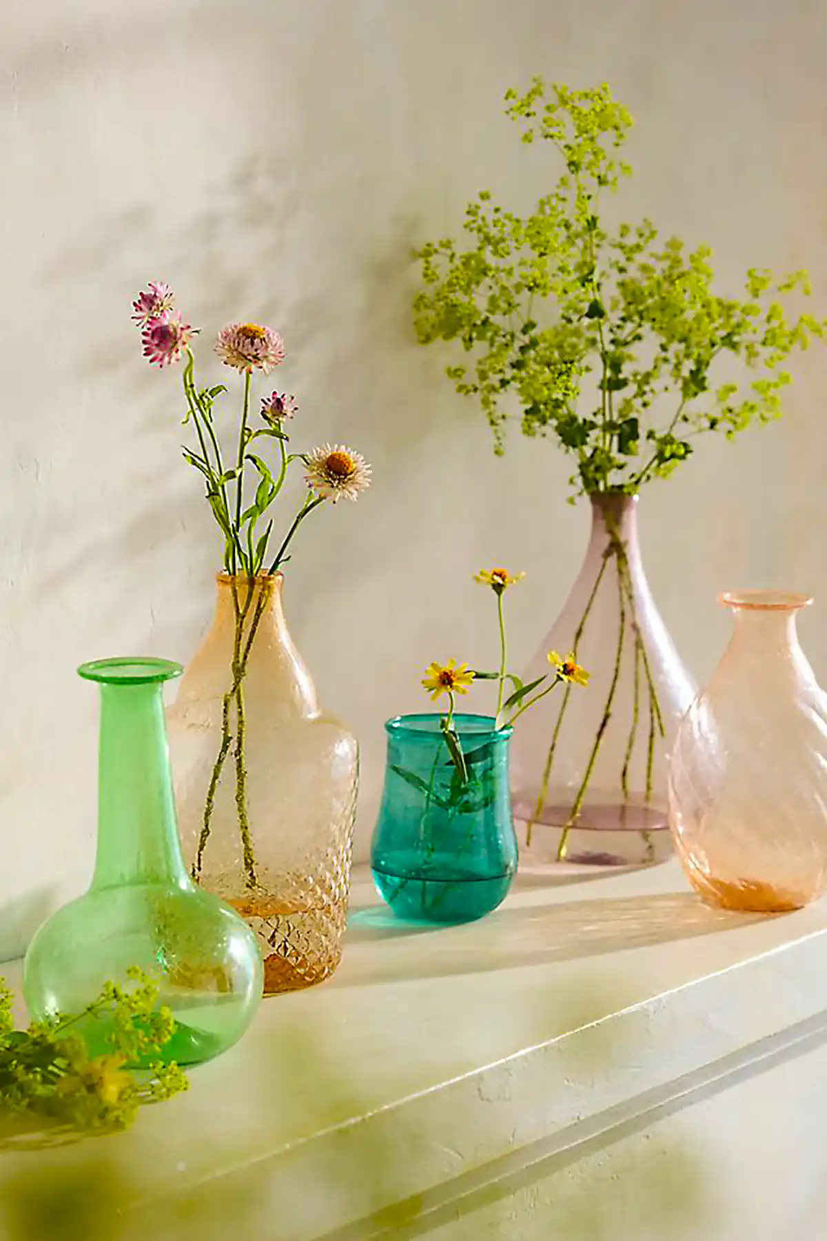گلدان شیشه ای فانتزی