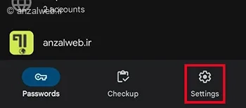 وارد کردن پسوردهای کروم از طریق تنظیمات پسوردهای گوگل