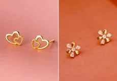 گوشواره ریز طلا زیبا