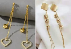 گوشواره طلا آویزی خاص