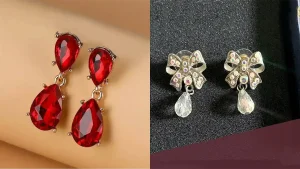 گوشواره مجلسی کریستالی زیبا + باکلاس ترین و خاص ترین گوشواره مجلسی کریستالی