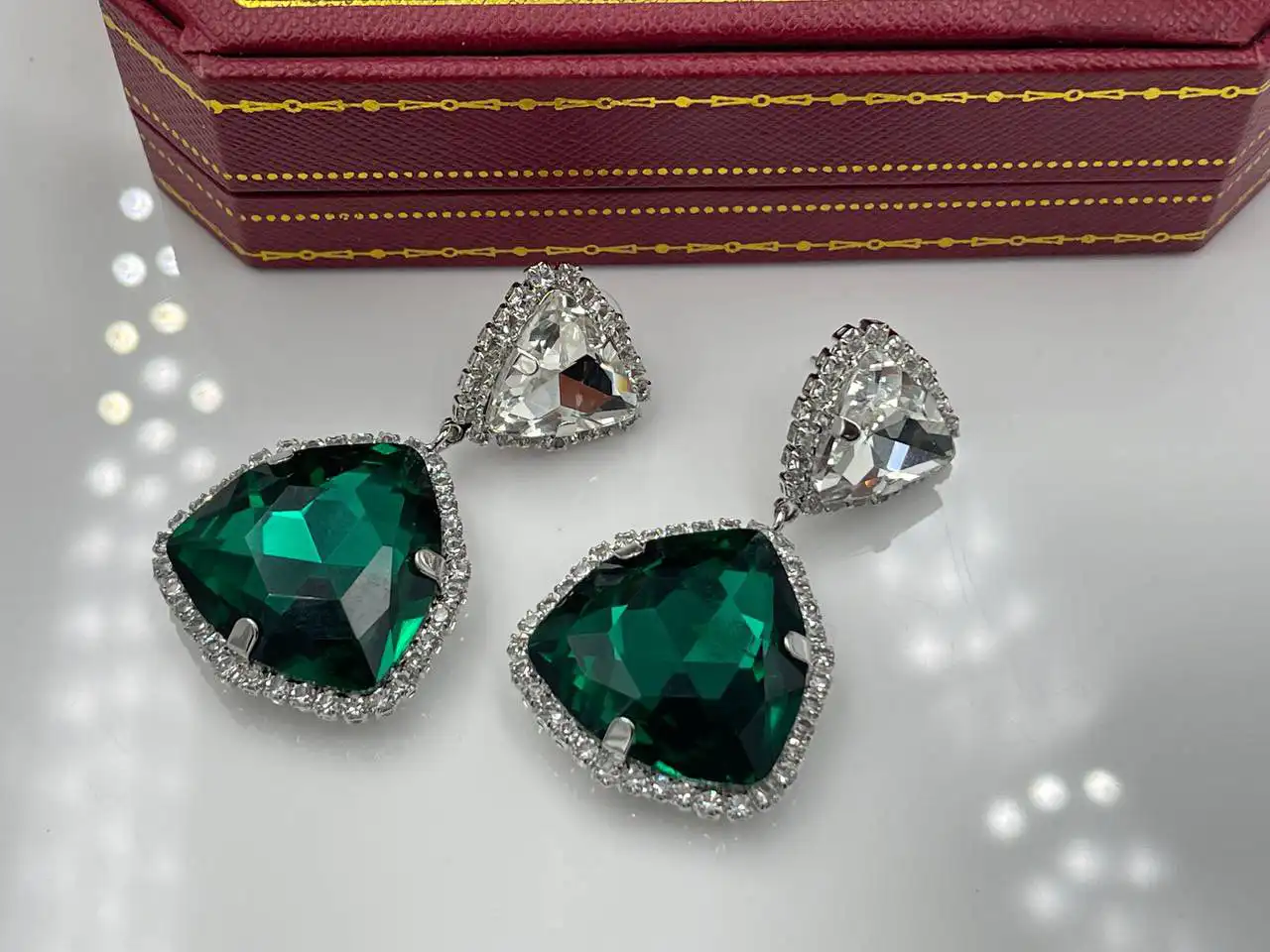 گوشواره مجلسی کریستالی زیبا + باکلاس ترین و خاص ترین گوشواره مجلسی کریستالی