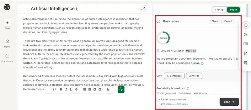 تشخیص متن با هوش مصنوعی