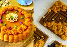 تزیین حلوا + زیباترین مدل های تزیین حلوا بسیار شیک و لاکچری و جالب
