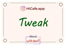 Meaning and usage of Tweak word