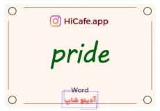 Meaning and usage of pride word