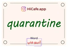 Meaning and usage of quarantine word