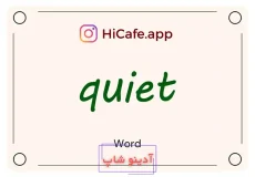 Meaning and usage of quiet word