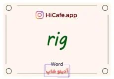 Meaning and usage of rig word