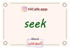 Meaning and usage of seek word