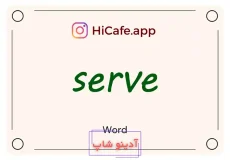 Meaning and usage of serve word