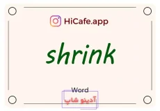Meaning and usage of shrink word
