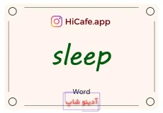 Meaning and usage of sleep word