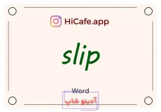 Meaning and usage of slip word