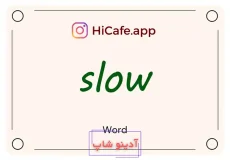 Meaning and usage of slow word