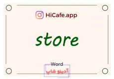 Meaning and usage of store word