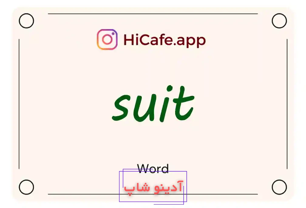 Meaning and usage of suit word