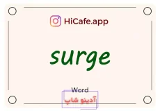 Meaning and usage of surge word