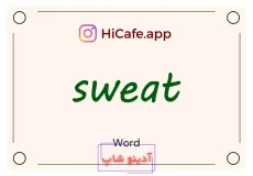 Meaning and usage of sweat word