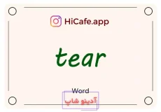 Meaning and usage of tear word
