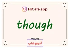 Meaning and usage of though word