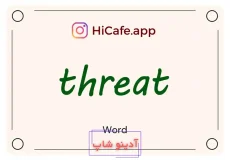 Meaning and usage of threat word