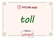 Meaning and usage of toll word