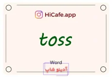 Meaning and usage of toss word