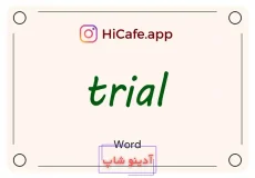 Meaning and usage of trial word