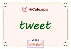 Meaning and usage of tweet word
