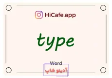 Meaning and usage of type word