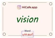 Meaning and usage of vision word