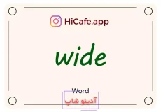 Meaning and usage of wide word