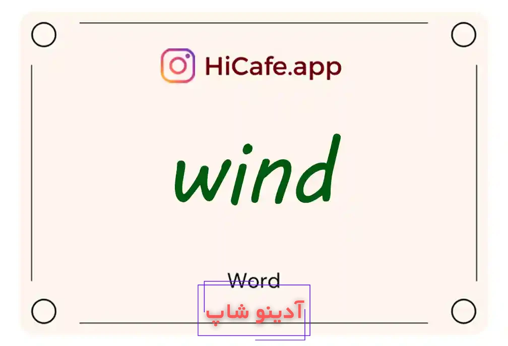 Meaning and usage of wind word