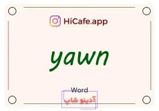 Meaning and usage of yawn word